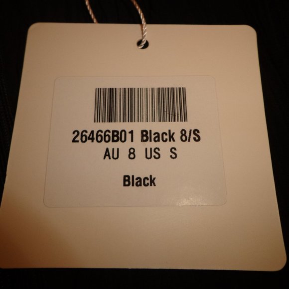 NWT Selfie Leslie Greta Tiered Ruffle Chiffon Long Sleeve Dress S Black - Picture 6 of 16